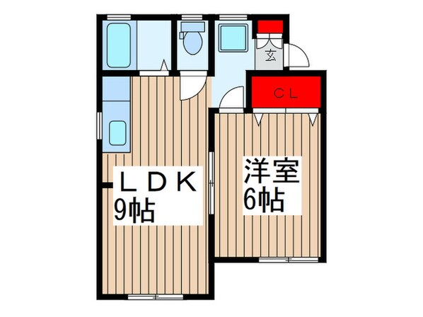 アビタシオン中川　Ⅰの物件間取画像